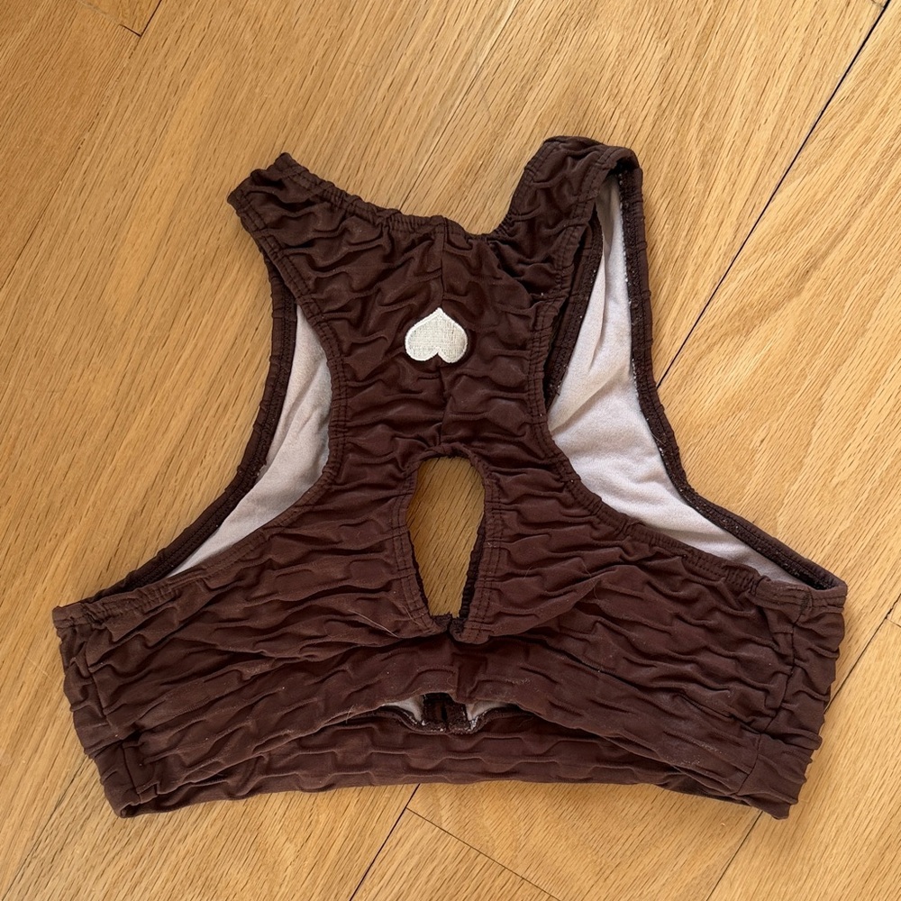 Booty by Brabants Chrome Brown Leggings and Bra Set - Picture 3 of 5